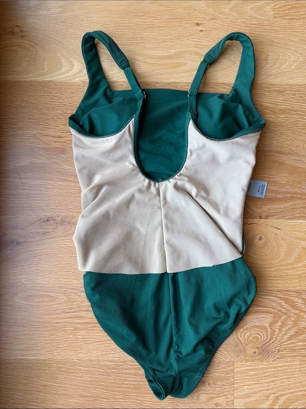 Shade and Shore Emerald Green Square-Neck One-Piece Swimsuit